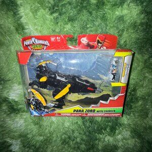 *NEW Bandai Power Rangers Dino Charge DX Black Para Zord with Dino Battery